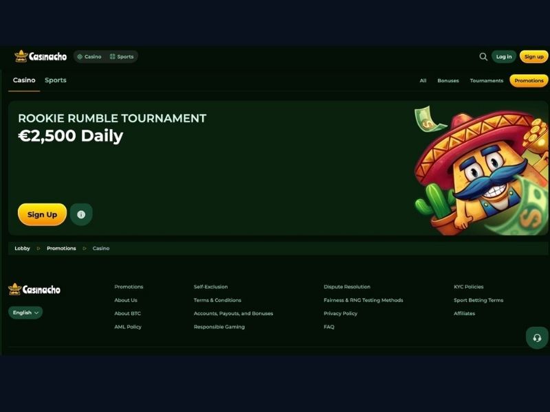 Primer acceso móvil en Casinacho Casino Nacho Casino para nuevos jugadores españoles
